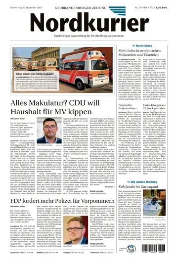 Nordkurier Neubrandenburger Zeitung - 23 Nov 2023