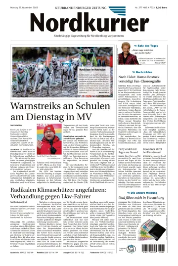 Nordkurier Neubrandenburger Zeitung - 27 Nov 2023