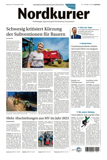 Nordkurier Neubrandenburger Zeitung - 27 Dec 2023