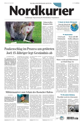 Nordkurier Neubrandenburger Zeitung - 24 Apr. 2024