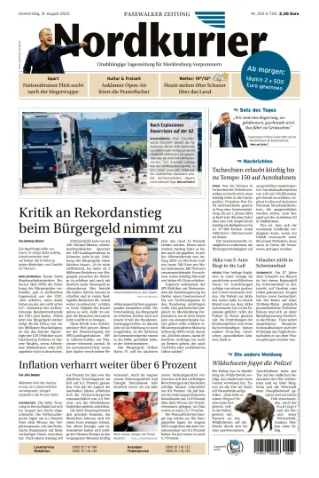 Nordkurier Pasewalker Zeitung - 31 Aug 2023