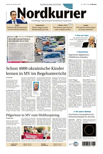Nordkurier Pasewalker Zeitung - 16 Oct 2023