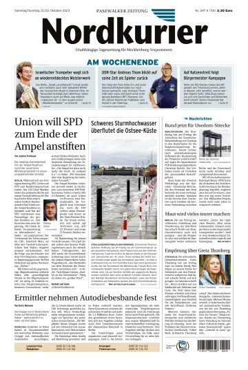 Nordkurier Pasewalker Zeitung - 21 ott 2023