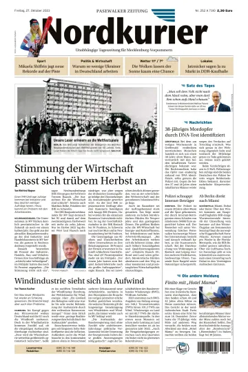 Nordkurier Pasewalker Zeitung - 27 Oct 2023