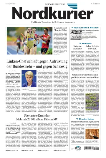 Nordkurier Pasewalker Zeitung - 07 maio 2024