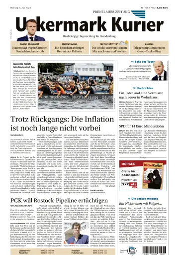 Uckermark Kurier Prenzlauer Zeitung - 3 Jul 2023