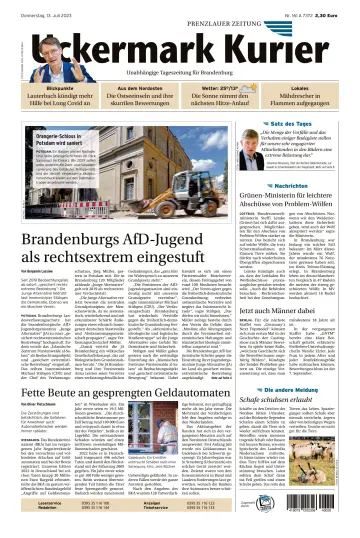 Uckermark Kurier Prenzlauer Zeitung - 13 julho 2023