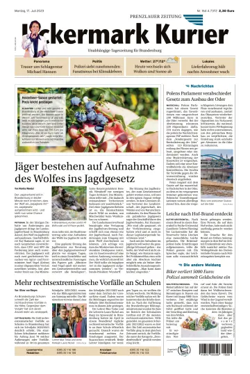 Uckermark Kurier Prenzlauer Zeitung - 17 julho 2023