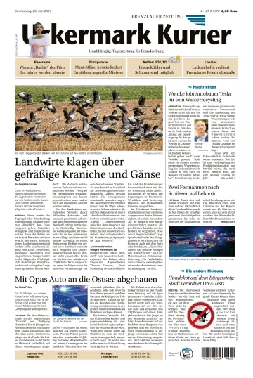 Uckermark Kurier Prenzlauer Zeitung - 20 julho 2023