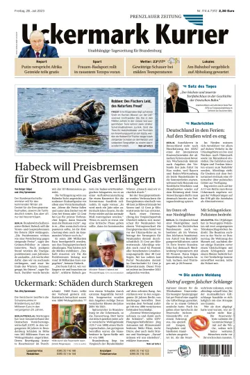 Uckermark Kurier Prenzlauer Zeitung - 28 julho 2023