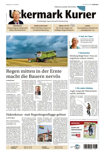 Uckermark Kurier Prenzlauer Zeitung - 31 julho 2023