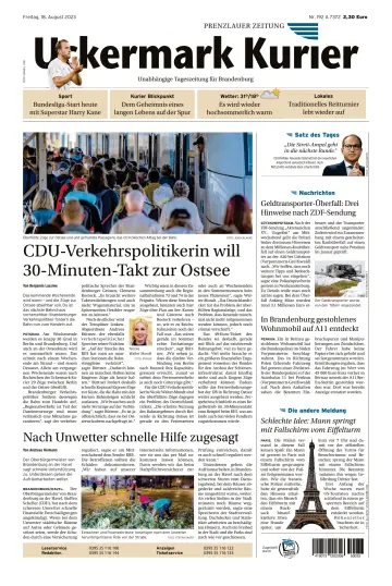 Uckermark Kurier Prenzlauer Zeitung - 18 agosto 2023