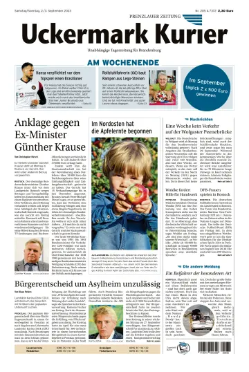 Uckermark Kurier Prenzlauer Zeitung - 2 Sep 2023