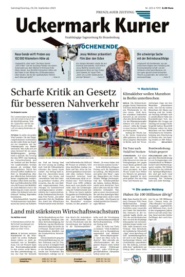 Uckermark Kurier Prenzlauer Zeitung - 23 set. 2023