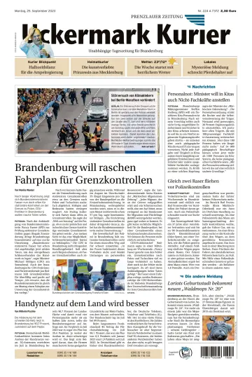Uckermark Kurier Prenzlauer Zeitung - 25 Sep 2023