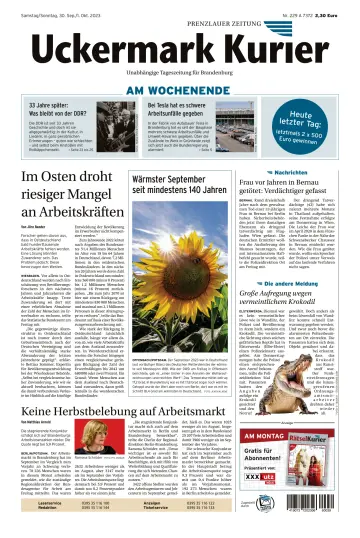 Uckermark Kurier Prenzlauer Zeitung - 30 set. 2023