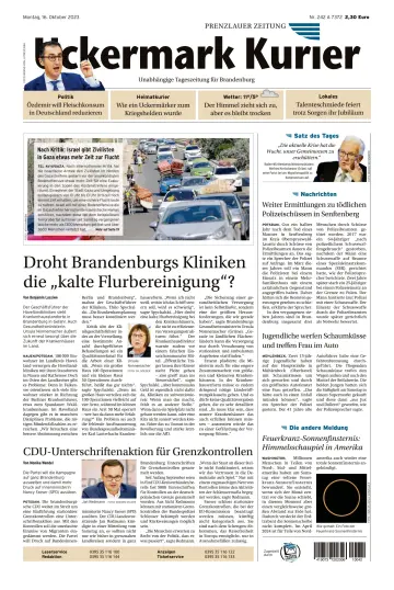 Uckermark Kurier Prenzlauer Zeitung - 16 Oct 2023