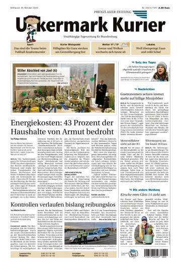 Uckermark Kurier Prenzlauer Zeitung - 18 Oct 2023