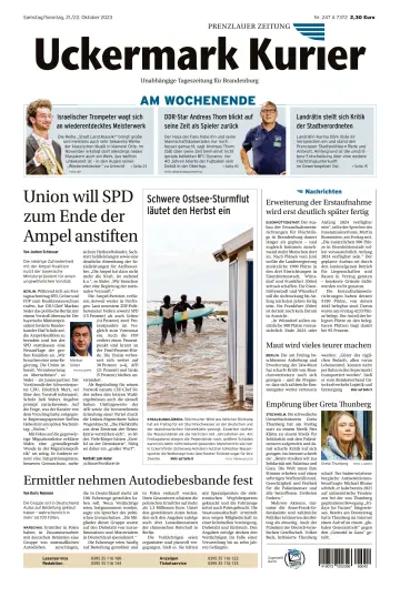 Uckermark Kurier Prenzlauer Zeitung - 21 Oct 2023