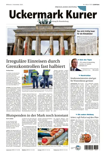 Uckermark Kurier Prenzlauer Zeitung - 1 Nov 2023