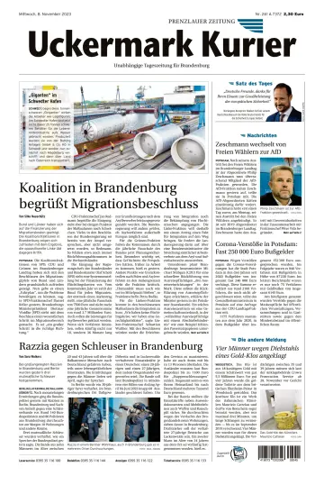 Uckermark Kurier Prenzlauer Zeitung - 8 Nov 2023