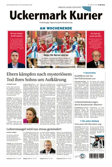 Uckermark Kurier Prenzlauer Zeitung - 11 nov. 2023