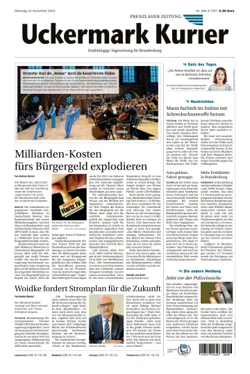 Uckermark Kurier Prenzlauer Zeitung - 14 nov. 2023