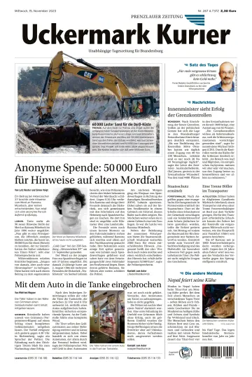 Uckermark Kurier Prenzlauer Zeitung - 15 Nov 2023