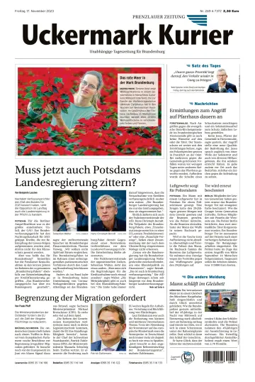 Uckermark Kurier Prenzlauer Zeitung - 17 Nov 2023