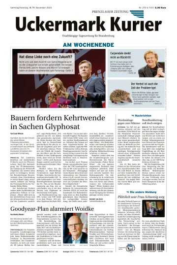 Uckermark Kurier Prenzlauer Zeitung - 18 nov. 2023