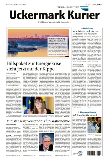 Uckermark Kurier Prenzlauer Zeitung - 23 Nov 2023