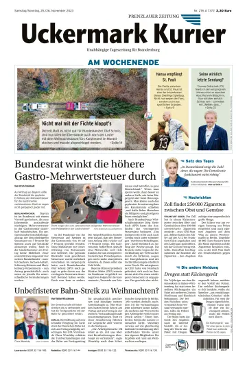 Uckermark Kurier Prenzlauer Zeitung - 25 nov. 2023