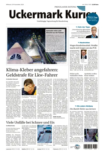 Uckermark Kurier Prenzlauer Zeitung - 29 nov. 2023