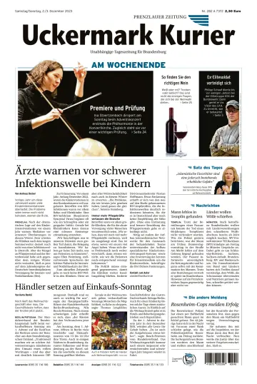 Uckermark Kurier Prenzlauer Zeitung - 02 dez. 2023