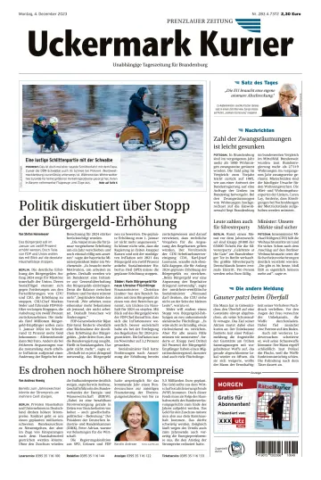 Uckermark Kurier Prenzlauer Zeitung - 04 dez. 2023
