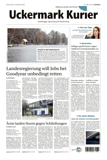 Uckermark Kurier Prenzlauer Zeitung - 07 dez. 2023