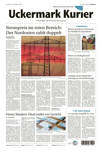 Uckermark Kurier Prenzlauer Zeitung - 15 dez. 2023