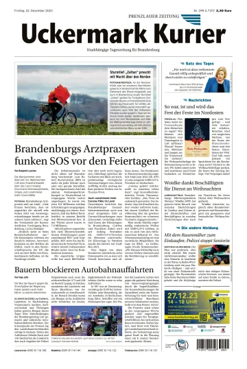 Uckermark Kurier Prenzlauer Zeitung - 22 Dec 2023