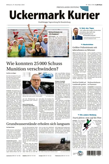 Uckermark Kurier Prenzlauer Zeitung - 27 dez. 2023