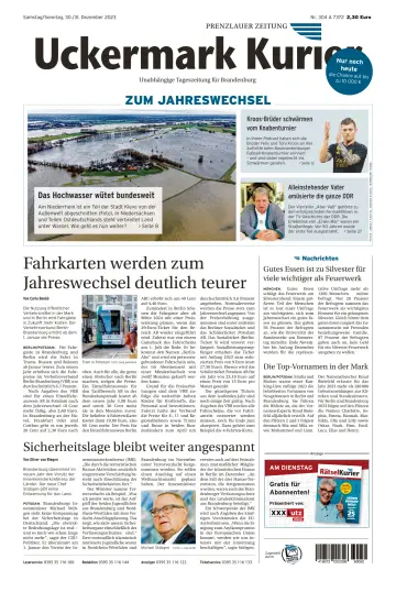 Uckermark Kurier Prenzlauer Zeitung - 30 dez. 2023