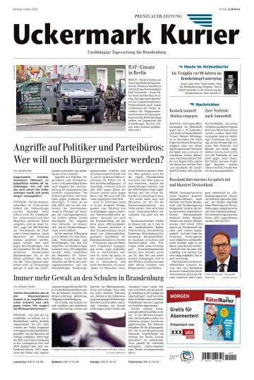 Uckermark Kurier Prenzlauer Zeitung - 04 março 2024