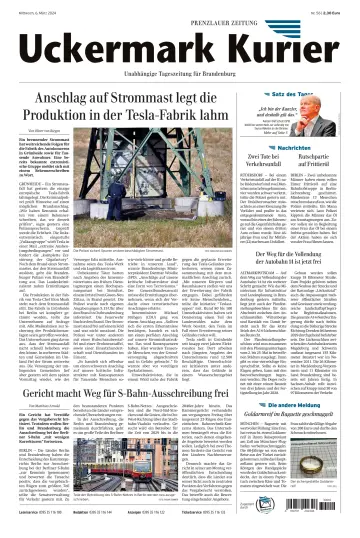 Uckermark Kurier Prenzlauer Zeitung - 06 março 2024