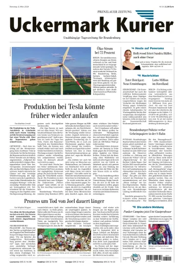 Uckermark Kurier Prenzlauer Zeitung - 12 março 2024