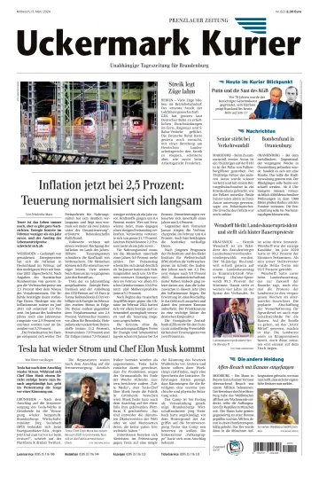 Uckermark Kurier Prenzlauer Zeitung - 13 março 2024