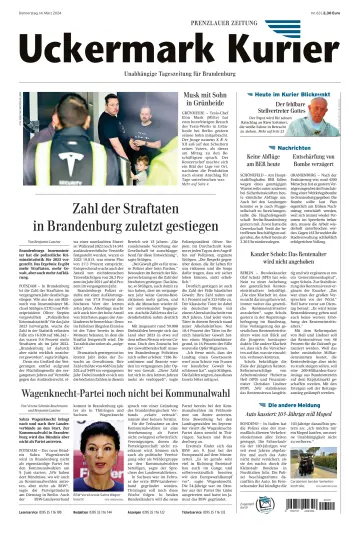 Uckermark Kurier Prenzlauer Zeitung - 14 março 2024