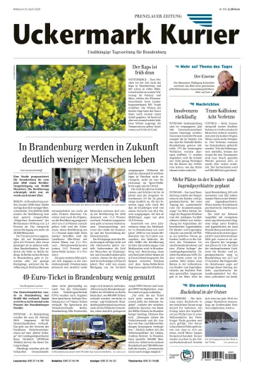 Uckermark Kurier Prenzlauer Zeitung - 10 abril 2024