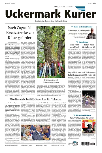 Uckermark Kurier Prenzlauer Zeitung - 15 abril 2024