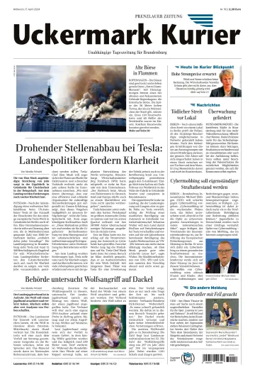Uckermark Kurier Prenzlauer Zeitung - 17 Apr 2024