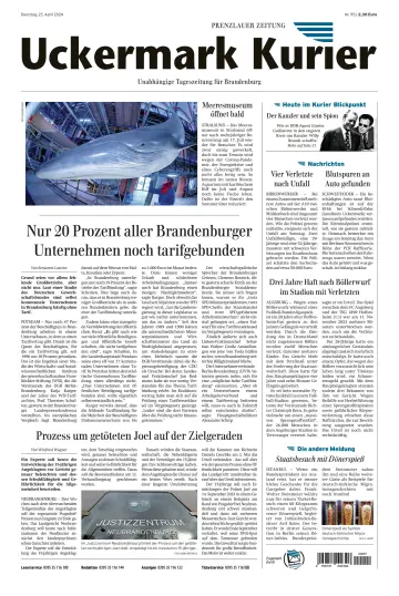 Uckermark Kurier Prenzlauer Zeitung - 23 abril 2024