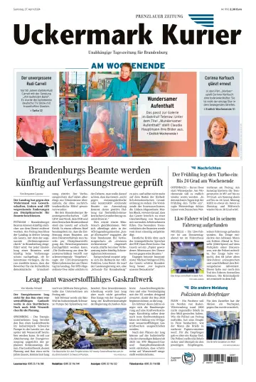 Uckermark Kurier Prenzlauer Zeitung - 27 Apr. 2024